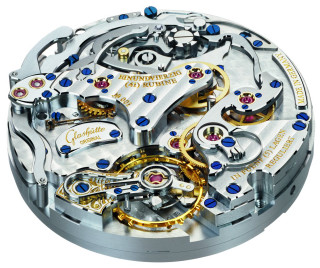 Watch face blue gold detailed - accent free wallpaper