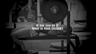 Woman bench barbell quote background - woman free wallpaper for desktop