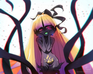 Cartoon character strange look hair - her face and hair free wallpaper