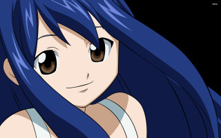 Anime girl blue hair big - big eye free wallpaper