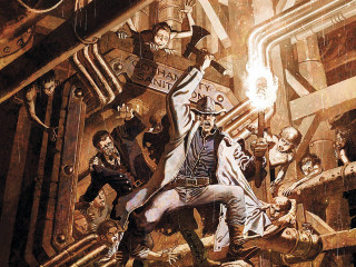 Man factory people fire mouth - doug wildey free wallpaper