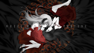 Anime characters circle flowers letters - they free wallpaper