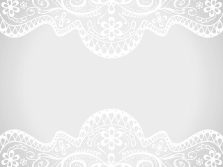 White lace floral edge text - a place free wallpaper