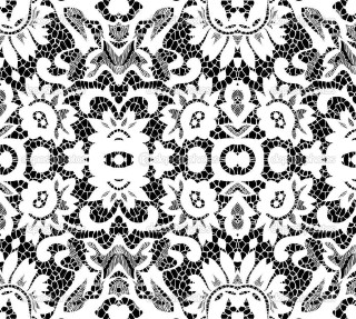 Black white lace pattern circular - circular free wallpaper for tablet