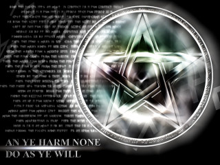 Star pentagramus message below image - a message below free wallpaper