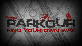 Dark background parkour red black - a red arrow free wallpaper