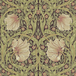 Floral green border pink flower - a brown border free wallpaper