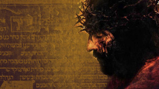Man crown thorns cross chest - art noveau free wallpaper