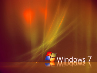 Windows7 logo bright background reflection 2 - a window 7 logo free wallpaper