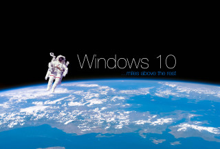 Man space suit floating earth - iso 200 free wallpaper