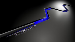 Blue black arrow windows 7 - the word window 7 free wallpaper