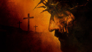 Man cross jesus painting foreground - ben templesmith free wallpaper