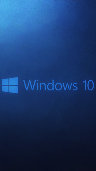 Blue background windows10 logo render - free technology wallpaper for mobile