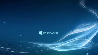 Blue background white swirl windows 3 - screenshot free wallpaper