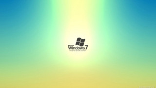 Windows7 blue sky yellow green - a window 7 logo free wallpaper