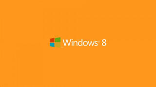 Yellow background windows8 logo white - the window 8 logo free wallpaper