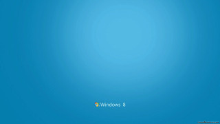 Blue background white window8 logo 3 - free technology wallpaper