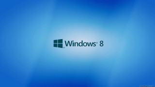 Blue background windows 8 logo 4 - the window 8 logo free wallpaper