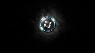 Dark background blue circle white 2 - a blue circle free wallpaper