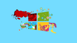 Colorful illustration woman head rainbow - a blue sky behind free wallpaper