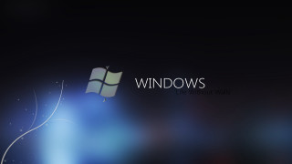 Windows logo dark background blue - a windows logo free wallpaper