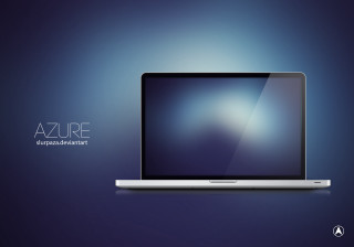Laptop blurry background blue texture - a laptop computer free wallpaper for desktop