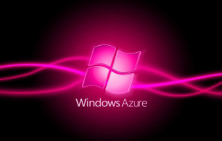 Pink wallpaper windows azure logo - in the middle free wallpaper