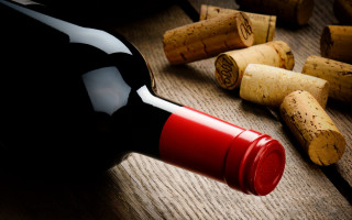 Wine bottle wooden table corks - a wooden table next free wallpaper