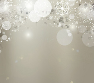 White silver background snowflakes stars - free rain wallpaper for tablet
