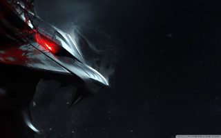 Demonic creature red eyes black 2 - a demonic looking creature free wallpaper
