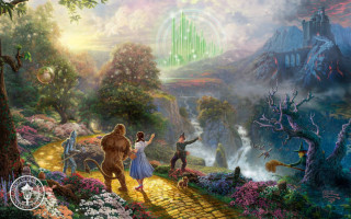 Wizard family forest castle distance - drew struzan free wallpaper for desktop