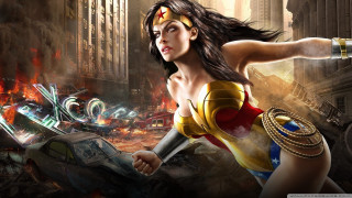 Woman wonder costume sword city 2 - a fire free wallpaper