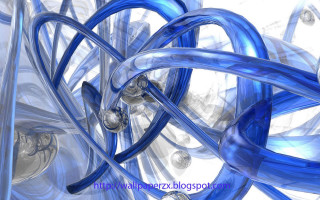 Blue objects in motion white - motion free wallpaper