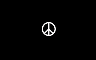 Peace sign dark background white - a peace sign free wallpaper