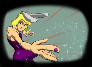 Cartoon character holding hand hammer - a hammer free wallpaper