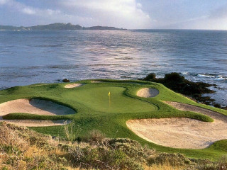 Golf course ocean view hill - a golf course free wallpaper