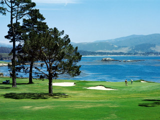 Golf course ocean view mountains 2 - edward hopper free wallpaper