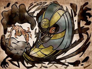 Man riding banana peel snake - a snake free wallpaper