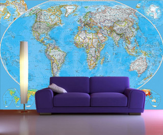 Living room purple couch map - the wall behind free wallpaper