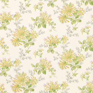 Yellow green floral pattern white - green leaf and flowers free wallpaper