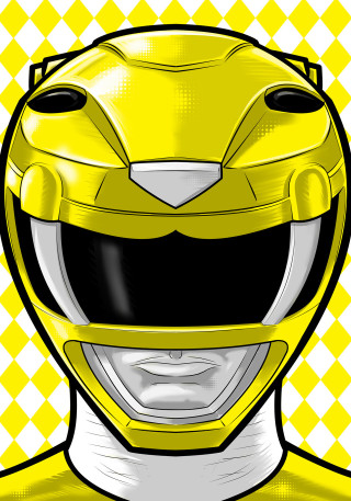 Yellow helmet checkered background pop - free neon wallpaper