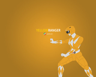 Yellow ranger action yellow background - action free wallpaper