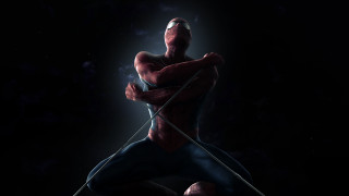 Spider man bow arrow action - smoke and fog behind free wallpaper
