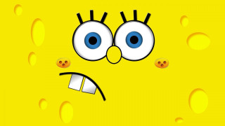 Yellow background frowning face circles - farid mansour free wallpaper