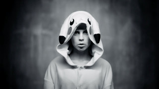 Bunny costume hood mask person - misty free wallpaper