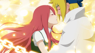 Anime couple kissing bright lights - girl free wallpaper for desktop