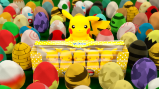 Pokemon eggs colorful crowd people - 8 k free wallpaper