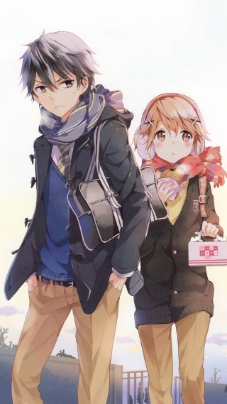 Couple people fence building sky - free valentines wallpaper for mobile