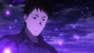 Man blue shirt purple sky - a purple sky free wallpaper