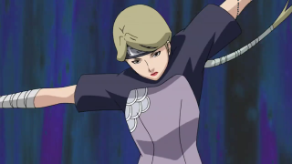 Woman purple shirt sword blue - a blue background behind her free wallpaper